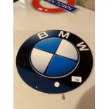 A BMW METAL ADVERTSING SIGN