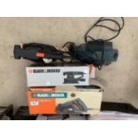 TWO BOXED BLACK AND DECKER SANDERS BD180 AND BD170, BOTH IN WORKING ORDER
