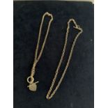 TWO SILVER T BAR NECKLACES