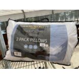 TWO NEW DUCK DOWN PILLOWS