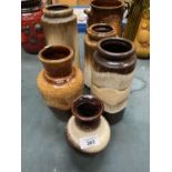 5 X W. GERMANY VASES