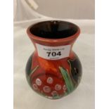 A SIGNED ANITA HARRIS TOADSTOOLS VASE