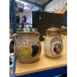 2 W.GERMANY RUMTOPF JARS