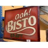 AN 'AAH! BISTO' ILLUMINATED LIGHT SIGN