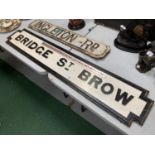 A LARGE BRIDGE ST BROW SIGN