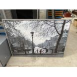 A FRAMED AMSTERDAM STREET SCENE