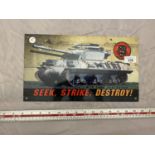 AN M10 TANK DESTROYER METAL SIGN