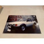 A FORD FIESTA XR2 METAL ADVERTSING SIGN