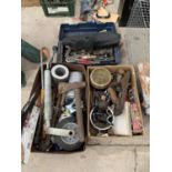 VARIOUS ITEMS TO INCLUDE PLANE, AXE, JOCKEY WHEEL,RASPS, TOOLS ETC