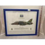 A HAWK T1A SIGNED PRINT