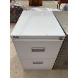 A SILVERLINE TWO DRAWER FILING CABINET