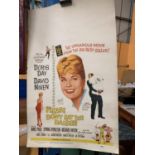 AN ADVERTISNG POSTER DORIS DAY AND DAVID NIVEN PLEASE DON'T EAT THE DAISIES