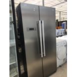 A KENWOOD LARGE FRIDGE FREEZER, CLEAN WITH SLIGHT SCRATCHES ON HANDLES (SEE PICTURE) IN WORKING