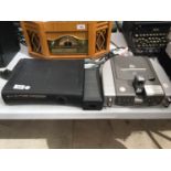 AN XBOX 360 120GB HDD TOGETHER WITH KARAOKE SINGING MACHINE, BOTH IN WORKING ORDER