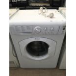 A HOTPOINT AQUARIUS 6 KG WASHING MACHINE, LIGHT CLEAN REQUIRED, IN WORKING ORDER
