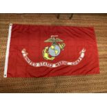 A US MARINE CORPS FLAG