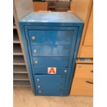 A SIX COMPARTMENT LOCKER