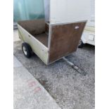 A TWO WHEELED CAR TRAILER