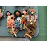 FOUR VINTAGE STRING PUPPETS