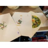 FOUR PAINTINGS OF BIRDS, FLOWERS AND STILL LIFE BY A GOODWIN (COALPORT ARTIST)
