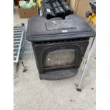 A CAST IRON LOG BURNER