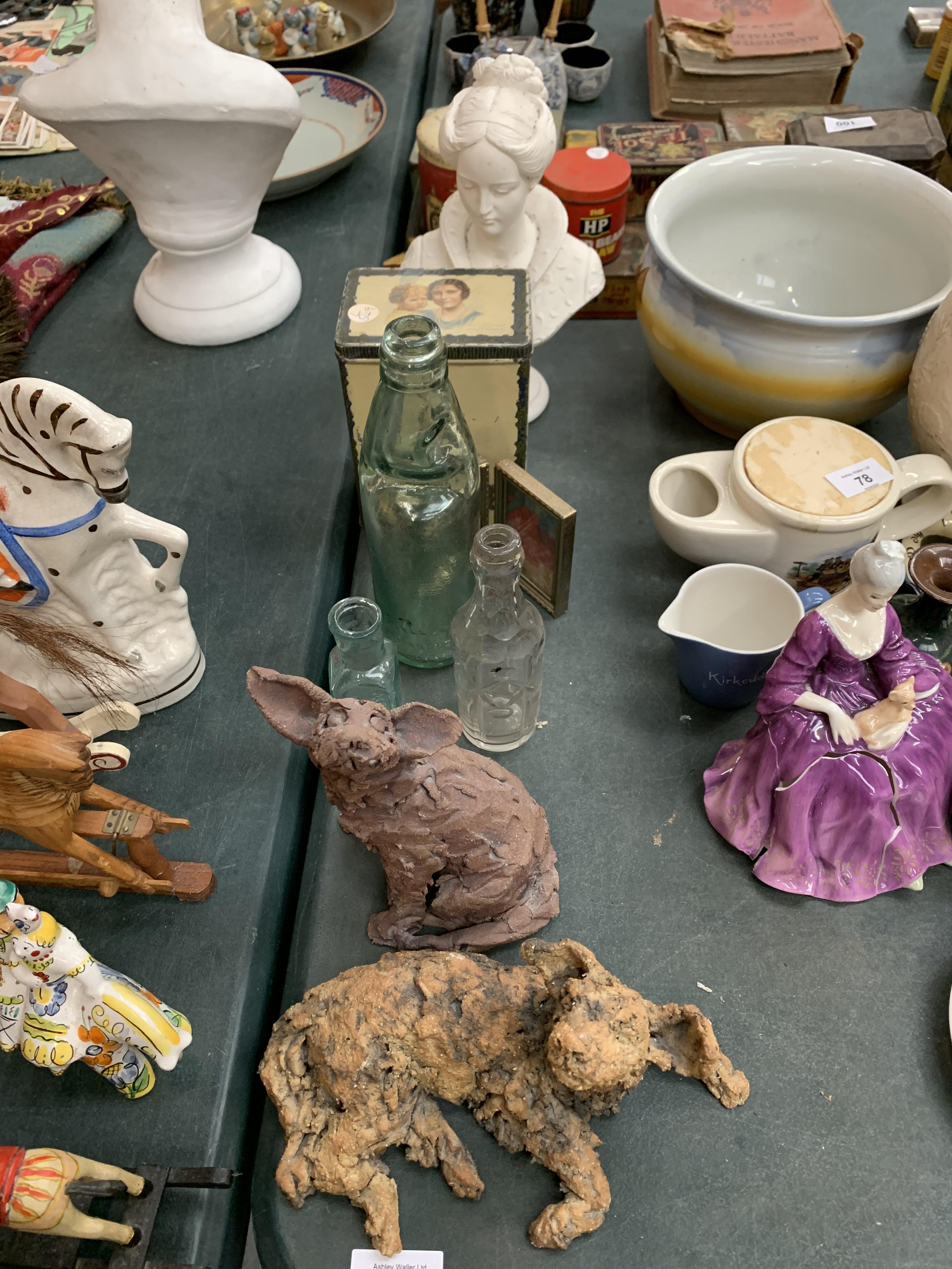 A MIXED LOT OF CERAMICS SOME A/F