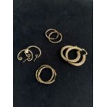 FOUR LOOP EARRINGS