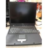 A FUJITSU SIEMENS LAPTOP WITH CARRY CASE, SOLD AS SEEN