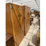 TWO WRIGHTON TEAK WARDROBES