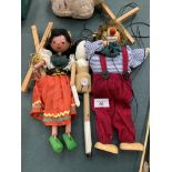 THREE VINTAGE STRING PUPPETS