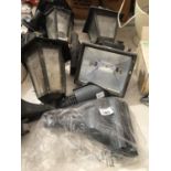 VARIOUS LIGHTS, LAMPS, DOOR HANDLE ETC