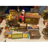 QTY OF MIXED COLLECTABLE TINS- LION WHITE PEPPER ETC
