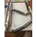 A HARLEY DAVIDSON CHROME EXHAUST