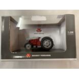 A BOXED UNIVERSAL HOBBIES MODEL MASSEY FERGUSON FF 30 DS TRACTOR 1:32 REF NO UH4190