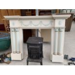 AN ORNATE FIRE SURROUND
