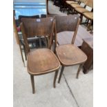 TWO BENTWOOD DINING CHAIRS