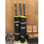 A LARGE QUANTITY OF PLASTIC FISHING ROD TUBES