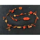 CORAL AND STONE PARYER BEADS