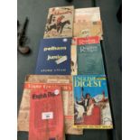 VARIOUS VINTAGE BOOKS, STAMPS ETC