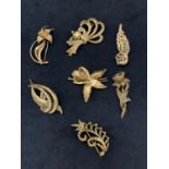 SEVEN SILVER BROOCHES