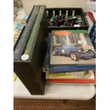 A RARE BOXED SET OF THE SECOND WORLD WAR BOOKS WINSTON CHURCHIL AND AUTOMOBILE AND MOTORCYCLE BOOKS