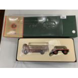 A BOXED CORGI CLASSICS LIMITED EDITION OF 2000ERF SHEETED PLAFORM LORRY CC10201 AND TRAILER BRS