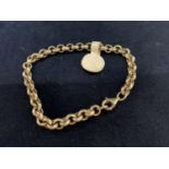 A SILVER ROLLER BALL BRACELET