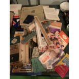 VARIOUS ITEMS TO INCLUDE THEATRE PROGRAMMES, BOOKS, TEACARDS ETC