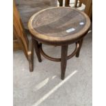 A BENTWOOD STOOL