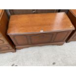 A ROSSMORE FURNITURE CHERRY WOOD BEDDING CHEST