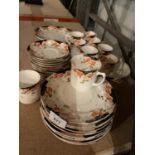 A QUANTITY OF DELPHINE CROWN CHINA - PART SERVICE