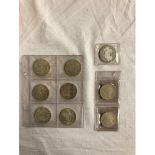 AUSTRIA A SELECTION OF SEVEN 100 SHILLING , SILVER COINS 1975 ? 1979 , PLUS TWO 50 SHILLING , SILVER