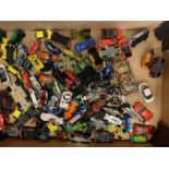 A QUANTITY OF MODEL TOY CARS ETC