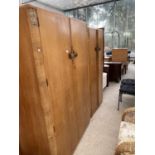 TWO WRIGHTON TEAK WARDROBES